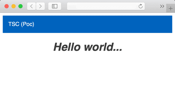Hello world with CSS
